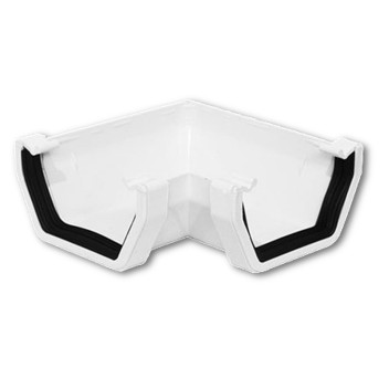 Rainwater Sq Section Angle 90 White RS203