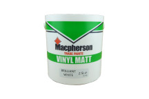Macpherson Trade Vinyl Matt Emulsion Brilliant White 2.5Ltr