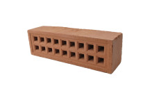 Clay Air Brick Square Hole 215x65mm Red