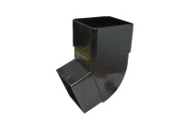 Rainwater Square Offset Downpipe Bend Black RS227