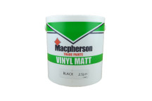 Macpherson Trade Vinyl Matt Emulsion Black 2.5Ltr