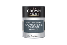 Crown Trade Concrete Floor Paint Fast Drying Mid Green 5Ltr