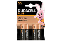 Duracell Plus AA Batteries Pack 4