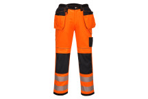 Portwest Hi-Vis Stretch Holster Trouser Orange/Black PW306 34\"