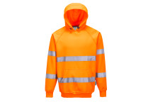 Portwest Hi-Vis Hooded Sweatshirt Orange B304 XXL