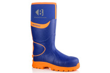 Buckler Wellington Boot BBZ8000 Blue/Hi Vis Orange Size 11