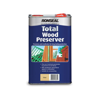 Ronseal Total Wood Preserver Clear  5Ltr