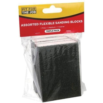 Flexible Sanding Blocks Assorted 3 Pack