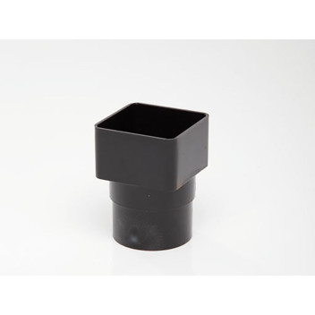 Rainwater Square Section Pipe Adaptor Black RS231