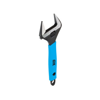 Ox Professional Adjustable Wrench Extra Wide Jaw 10\"