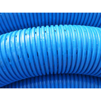Land Drain 100mm x 25M Coil Perforated Blue