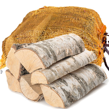 Kiln Dried Birch Hardwood Logs Bag