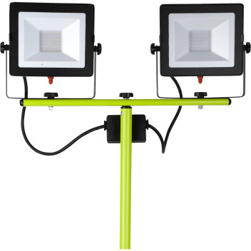 Luceco Eco Slimline Tripod LED Work Light 2x1600lm EFLDTT50B50