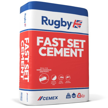 Rugby Fastset Extra Rapid Cement 25Kg