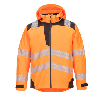 Portwest Hi-Vis Extreme Rain Jacket Orange/Black PW360-PW3 XXL