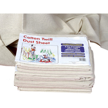 Cotton Twill Dust Sheet 12\' x 9\'