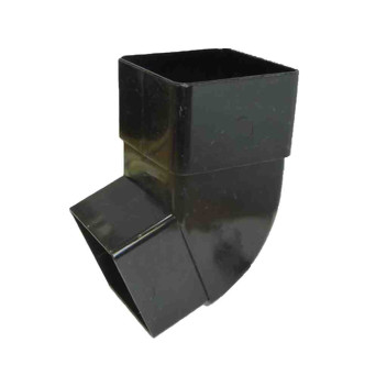 Rainwater Square Offset Downpipe Bend Black RS227