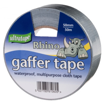 Rhino Gaffer Cloth Tape Silver 50mm x 50mtr