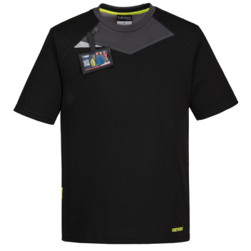 Portwest T-Shirt Short Sleeve Black DX411 XXL