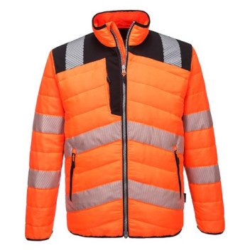 Portwest Hi-Vis Baffle Jacket Orange/Black PW371 XXXL