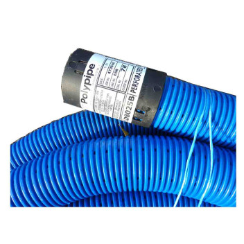 Land Drain 80mm x 50M Coil Perforated Blue