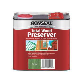 Ronseal Total Wood Preserver Green 2.5Ltr