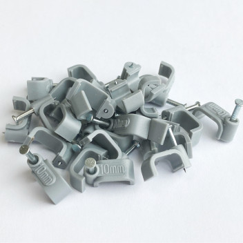 BG 2.5mm T&E Cable Clips Grey 50 Pack