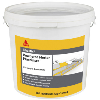 Sika Sikamix Powdered Mortar Plasticiser Pack of 250