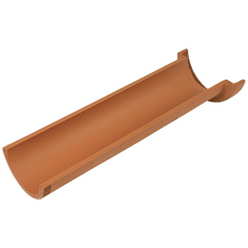 Hepworth Clay Socketed Channel Pipe 300mm Length 0.3m - CP1/4