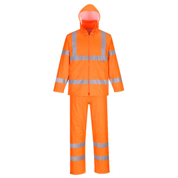 Portwest Hi-Vis Packaway Rainsuit Orange H448 XL