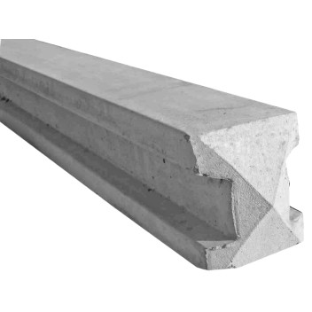 Slotted Intermediate Concrete Fence Post 125x100x2360mm (7\'9\")