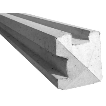 Slotted Concrete Corner Post 125x125x2665mm (8\'9\")