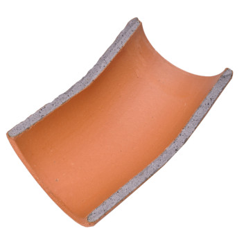 Hepworth Clay Plain Ended Channel Bend 15° 225mm - VCB4/3