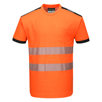 Portwest Hi-Vis T-Shirt Short Sleeve Orange/Black T181 M