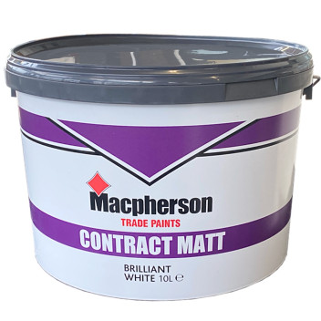 Macpherson Contract Matt Brilliant White 10Ltr